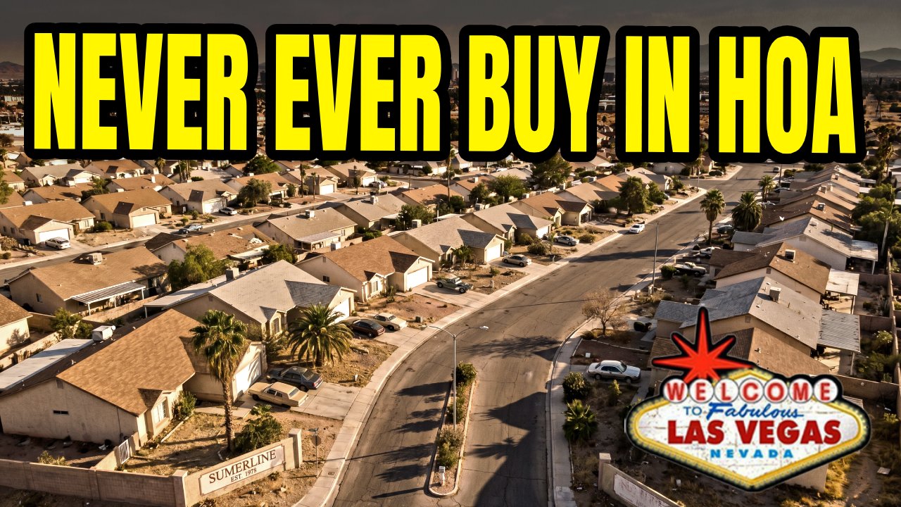 Retirement homes and community amenities in a Las Vegas HOA neighborhood, with the story focused on fees, reserve funds and resale costs.